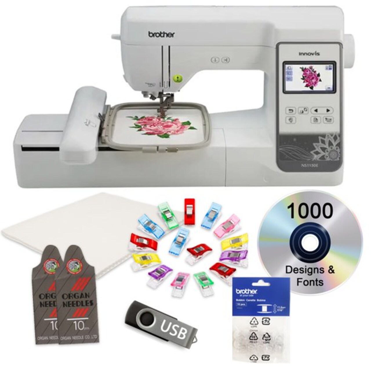 Brother Innov-is NS1150E Embroidery Machine 7x5 With $199 Bonus Bundle